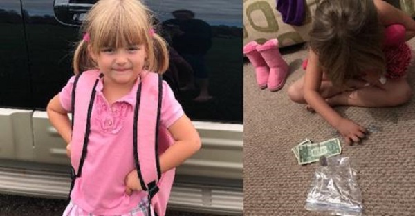 Kind 5-Yr-Old Brings Her Saved Coins To School To Buy Milk For Classmate Who Couldn’t Afford It